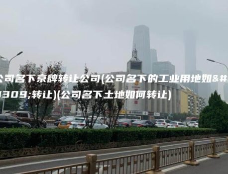 公司名下京牌转让公司(公司名下的工业用地如何转让)(公司名下土地如何转让)