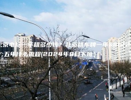 北京电标一年租多少钱？北京租车牌一年、五年什么流程(2024年8月下旬）