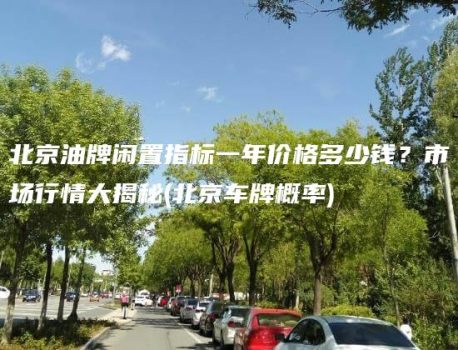 北京油牌闲置指标一年价格多少钱？市场行情大揭秘(北京车牌概率)